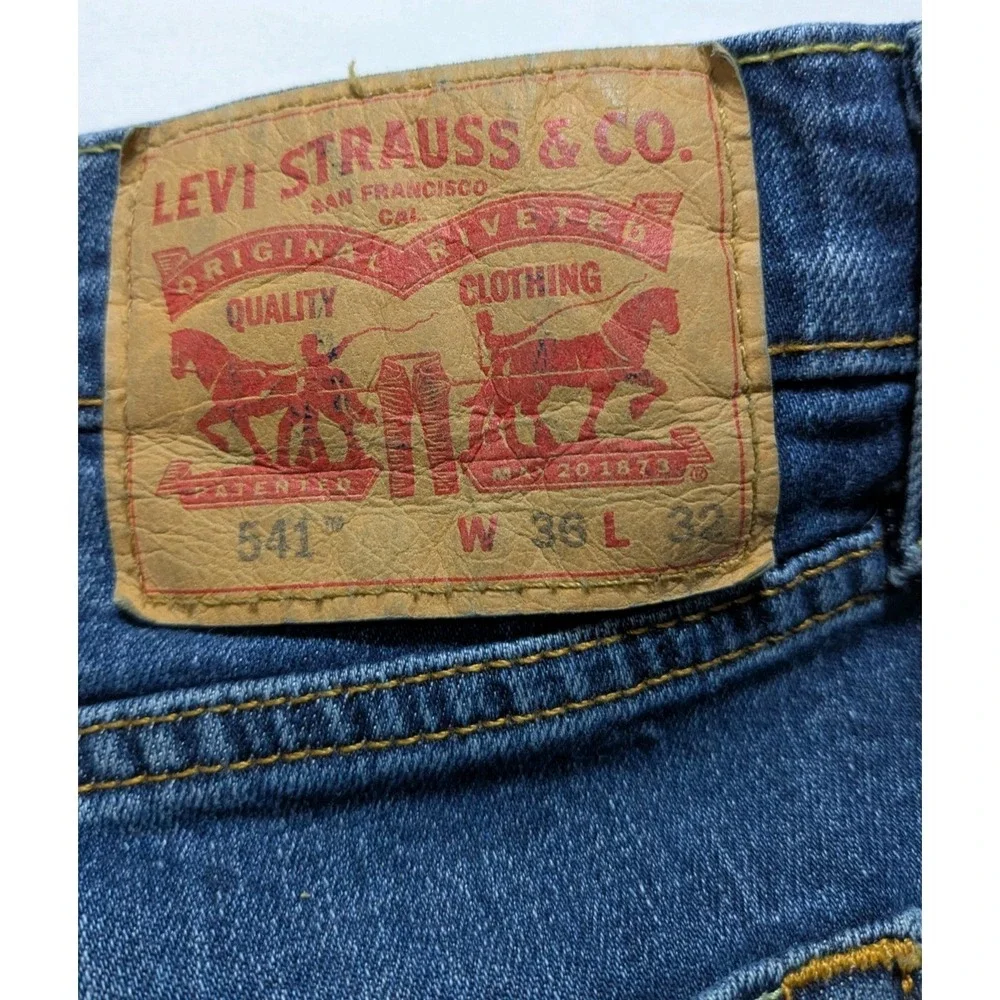 LEVIS 541‎ ATHLETIC TAPER Men 36 (Actual 38x31) Stretch Denim Jeans
